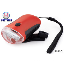 Hand Crank Rechargeable Dynamo LED Torch (XP821)